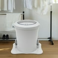 thumbnail image 5 of Manual Clothes Dryer Portable Mini Dryer Foot Powered Compact Spin Dryer Machine Non Electric Laundry Dryer for RV Camping Apartment Dorm(White), 5 of 16