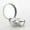 Silver, variant on CCOCC Contact Lens Case,Glamorous Starry and Dual-Compartment Storage Eyeglass Case,Circular and Travel-Ready Contact Lens Storage Supplies,Silver