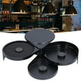 thumbnail image 3 of Cocktail Glass Rimmer, ABS+Sponge 3 Tier Rotating Trays Bartender Tool Bar Accessories For Cocktail Party Supplies, 3 of 8