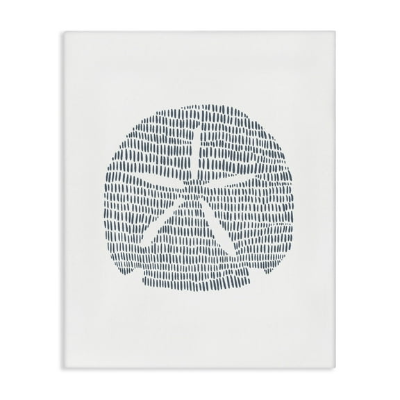Stupell Industries Minimal Sand Dollar Coastal Painting Gallery Wrapped Canvas Art Print Wall Art, 16 x 20