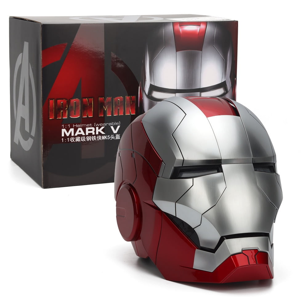 Marvel Genuine Iron Man Mk5 Helmet Luminous 1:1 Wearable Electric  Multi-Disc Chinese English Voice Control Remote Control Toy - Walmart.ca