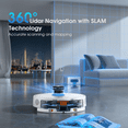 thumbnail image 7 of Robot Vacuum and Mop Combo with 3D Home Mapping, Self-Emptying Base for 70 Days, 220 Mins Runtime, Pet Friendly Anti-Tangle, 7 of 7