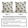 thumbnail image 5 of Black Tree Pillow Covers 16X16 Inch Set of 2 Coastal Tropical Plants Coconut Trees Decorative Pillow Cases Summer Beach Vintage Cushion Case Hawaiian Home Decor for Sofa Couch Outdoor, 5 of 6