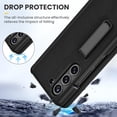 thumbnail image 5 of Dteck for Galaxy Z Fold 6 Phone Case with Kickstand, Full Body Case with Built-in Screen Protector & Magnetic Hinge Protection PU Leather Protective Cover for Samsung Galaxy Z Fold 6 5G,Black, 5 of 6