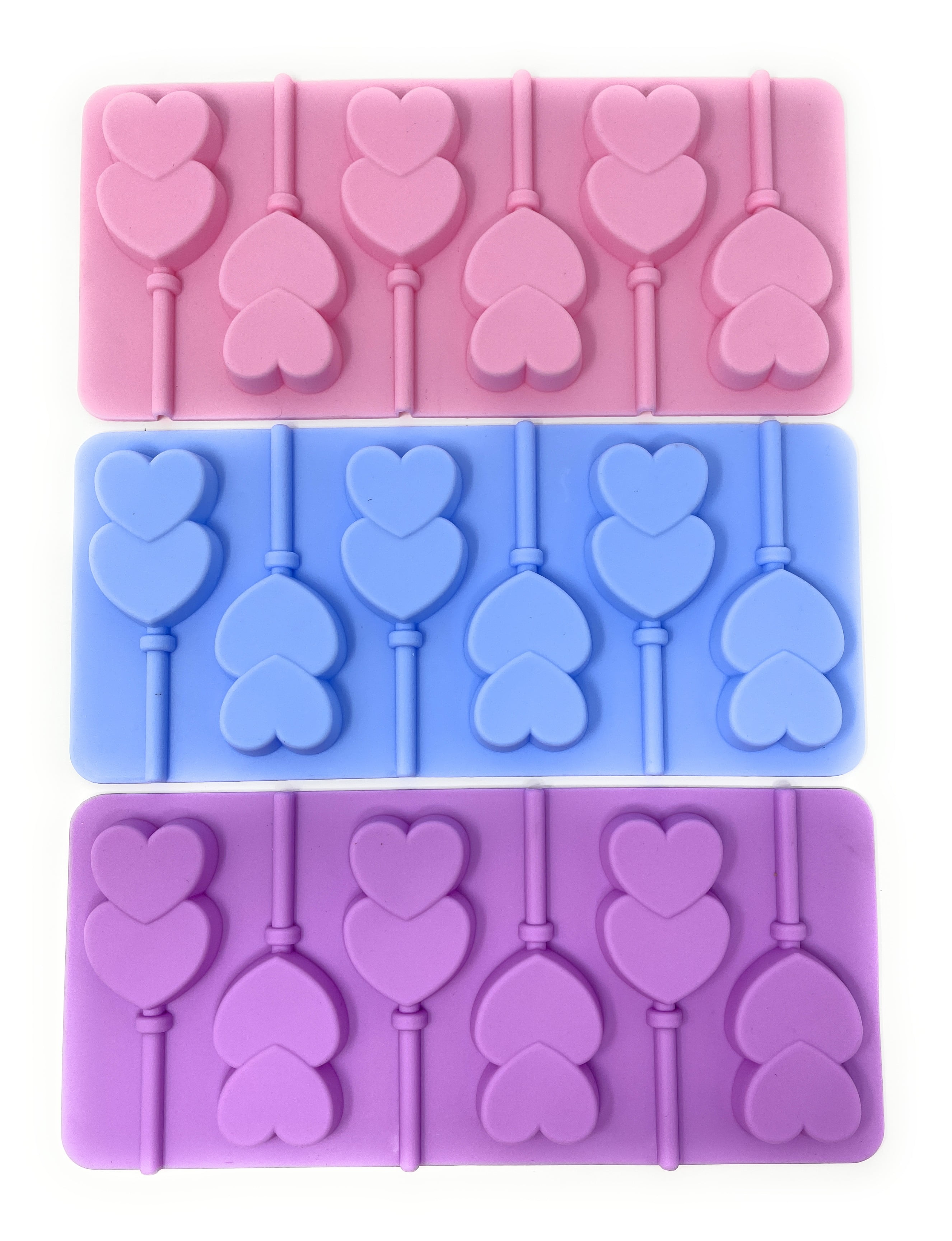 2 Pieces Valentines Day Mold Heart Shape Candy Oreo Molds Silicone Mini  Heart Candy Mold Love Valentine Silicone Mold Pink Heart Shaped Ice Cube  Trays