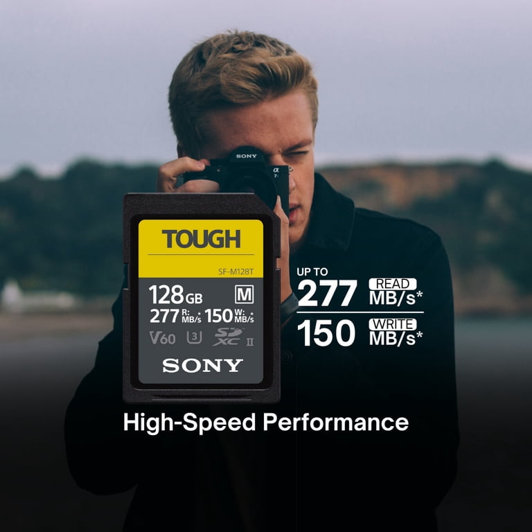 Sony 128GB SF-M Series High-Speed Tough SD Card (2-Pack) Bundle