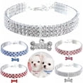 thumbnail image 2 of Bling Pet Dog Collar Pitbull Pug Bone Pendant Crystal Cat Collars Small Medium Dogs Chihuahua Pug Necklace Loop Pets Accessories ShopWise Round, 2 of 13