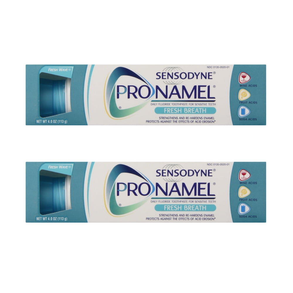 2 Pack Sensodyne Pronamel Toothpaste Fresh Breath Protects from Acids