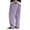 Purple#111, variant on Casual Pants For Men Fall Winter Warm Solid Color Elastic Waist Drawstring Straight Wide Leg Corduroy Trousers With Pockets Man Classic Indoor Outdoor Wear Travel Pants,Gn1,L