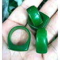 thumbnail image 4 of K-KED Genuine Chinese natural green jade Delicate Jewelry man ring 7-12#-8, 4 of 6