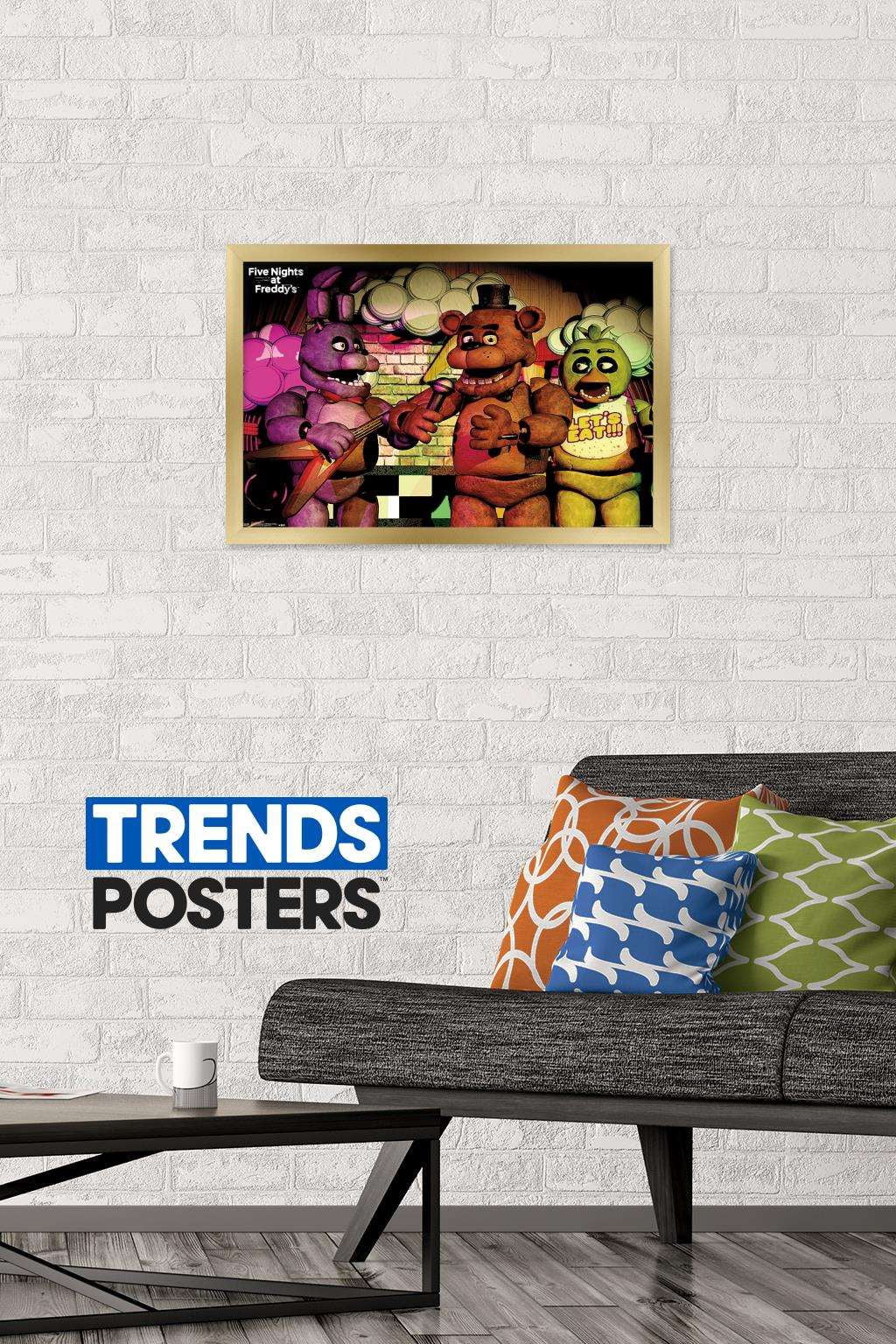 Five Nights at Freddy's - Band Wall Poster, 14.725" x 22.375", Framed
