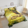 thumbnail image 3 of YST Cartoon Sloth Bedding Set, 7-Piece, Jungle Wildlife Theme, Full Size, 3 of 6