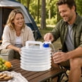 thumbnail image 5 of Collapsible Water Jug Water Jug with Spigot for Camping Travel Outdoor Emergency Water Storage Clear Plastic Water Container Dispenser 2.5 Gallon 1 Pack, 5 of 8