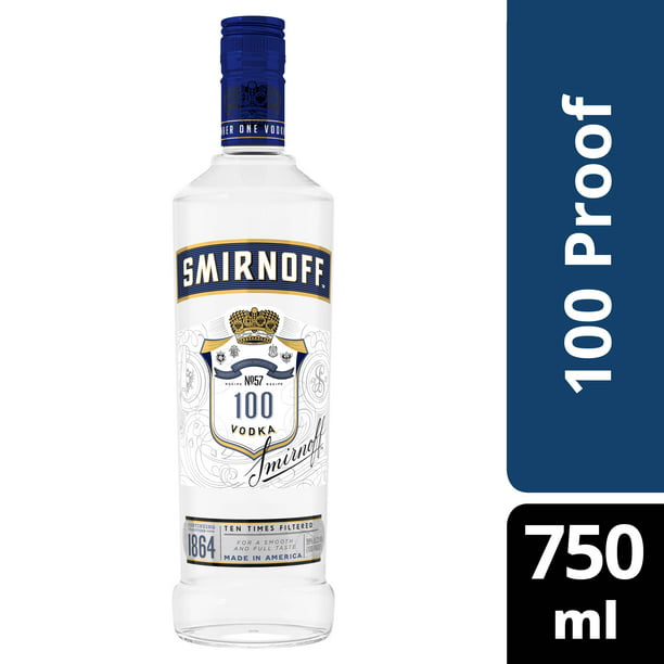 Smirnoff 100 Proof Vodka 750 mL - Walmart.com