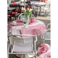thumbnail image 5 of Outdoor Tablecloth with Umbrella Hole for Patio/Picnic/Party/Camping, Pink Marble Waterproof Table Cloth Round Cover Washable, Summer Ocean Wave Red Ombre (Dia 54"), 5 of 8