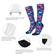thumbnail image 3 of Susaid Blue Skull Flower Print Thermal Winter Socks for Men and Women, Warm Crew Hiking Socks, for Boots and Outdoor Activities, 3 of 6