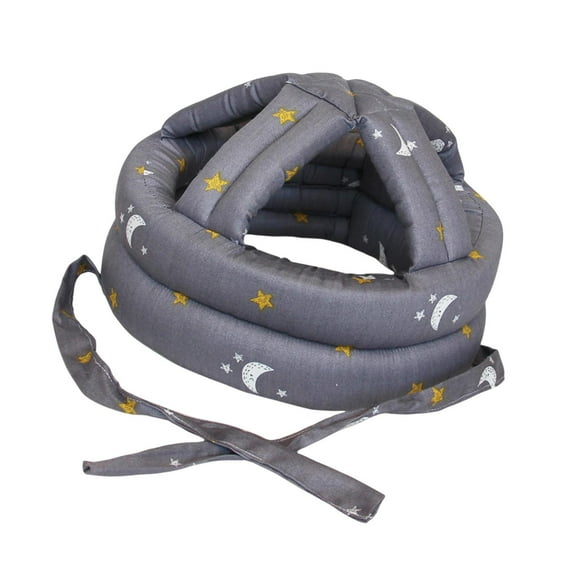Sombrero de protección de edad avanzada, casco de protección, protección de choque respiración ajustable espesa anti colisión de protección de caída Gris plateado