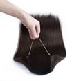 thumbnail image 3 of MY-LADY Thick Double Wire in Human Hair Extensions Invisible Headband Secret Fish Line No Clips/Tape Hairpiece Straight 16"/18"/20"/22" for Women, 3 of 8