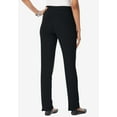 thumbnail image 3 of Roaman's Women's Plus Size Tall Straight Leg Soft Knit Pant, 3 of 6