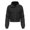 Black XL, variant on Women's Short Thicken Jacket Zip Up Solid Warm Coat for Autumn Winter Lightweight High Collar Padded Coat for Daily Wear Work
