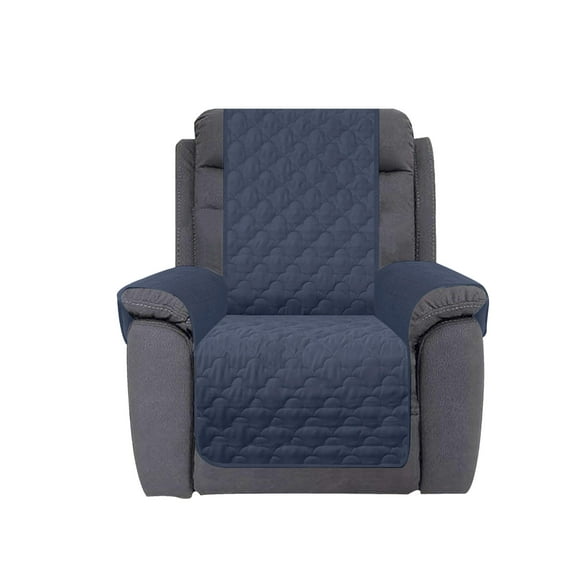 CHHKON Waterproof Nonslip Recliner Cover Stay in Place, Dog Couch Chair Cover Furniture Protector, Ideal Loveseat Slipcovers for Pets and Kids (Blue, 30'')