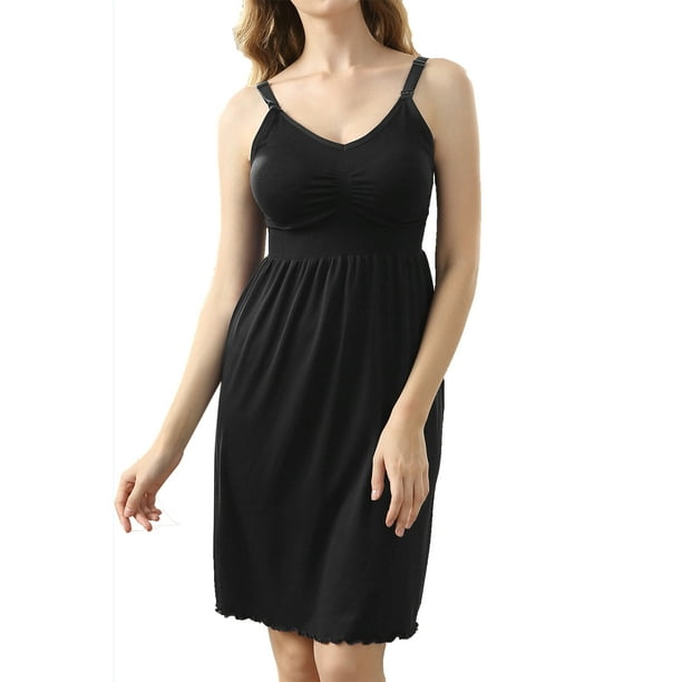 black nursing nightgown