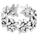 thumbnail image 5 of FESTFENDS Anillo De Hojas Ajustable Para Mujer En Cobre Plateado Y, 5 of 8