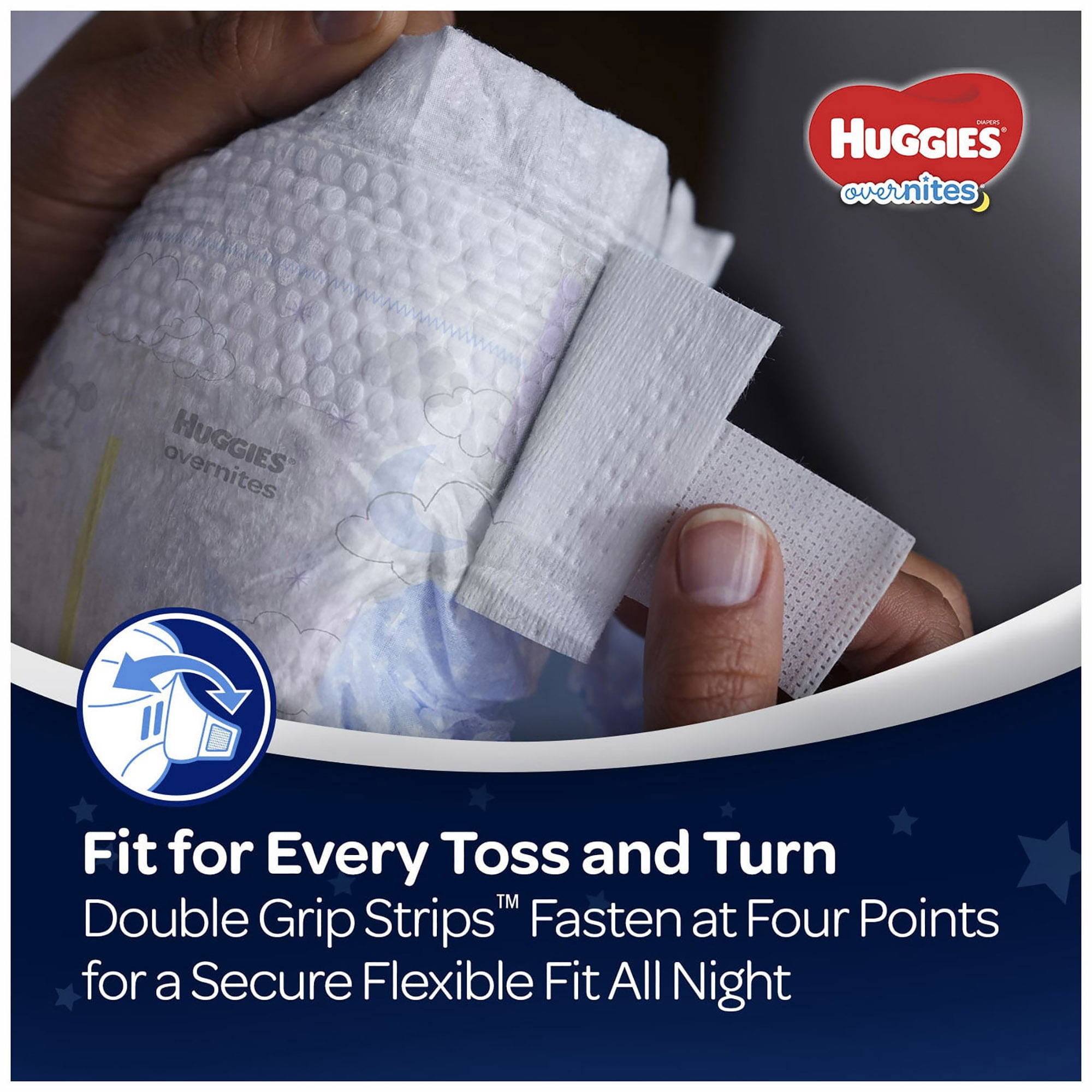 Huggies Overnites Baby Baby Diaper Size 6, Over 35 lbs. 49541, 60 Ct