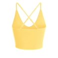 thumbnail image 4 of Made by Olivia Women's Seamless Padded Workout Sports Bra Cami Cropped Yoga Tank Top with Adjustable Straps, 4 of 7