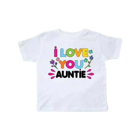 

Inktastic I Love You Auntie with Flowers Gift Toddler Toddler Girl T-Shirt