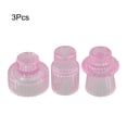 thumbnail image 2 of 3PCS Set Glass Candlestick,Stick Candle Holder,Transparent Pink Green Amber Color,Wedding Romantic Table Candle Stand,Home Decor, 2 of 12