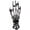 Black, variant on Gothic Halloween Skull Hand Brooch Pin for Women Men Punk Vintage Crystal Skeleton Tassel Chain Lapel Pins Dark Skull Brooches Sweater Suit Accessory