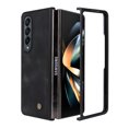 thumbnail image 2 of Allytech Thin PU Leather Case for Samsung Galaxy Z Fold 4 5G (2022), Lightweight Front PC Frame Anti-Scratch Foldable Folio Protective Case for Samsung Z Fold 4 (7.6 inch), Black, 2 of 8