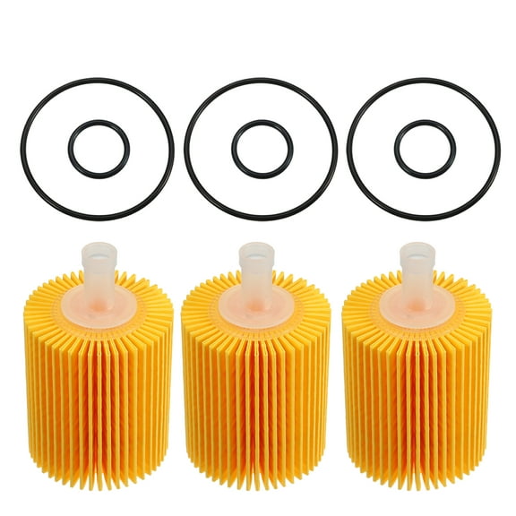 Unique Bargains Engine Oil Filter 04152-YZZA5 04152-38010 04152-0R010 for Toyota 4Runner  for Toyota FJ Cruiser 1GRFE 3 Set