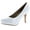 White, variant on Womens Cyndi-92 Heels Work Occasion Close Toe Pumps