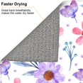 thumbnail image 6 of YFYANG Absorbent Dish Drying Mat for Kitchen, Reusable Purple Watercolor Flowers Microfiber Dish Mat, 16 x 18 inch, 6 of 9