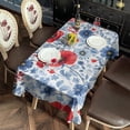 thumbnail image 2 of Pioneer Flower Floral Print Pattern Rectangle Tablecloth 60"x102",Waterproof Polyester Rectangle Table Cloth, Wipeable Spillproof Polyester Tablecloth for Dining, Camping, Indoor and Outdoor, 2 of 6
