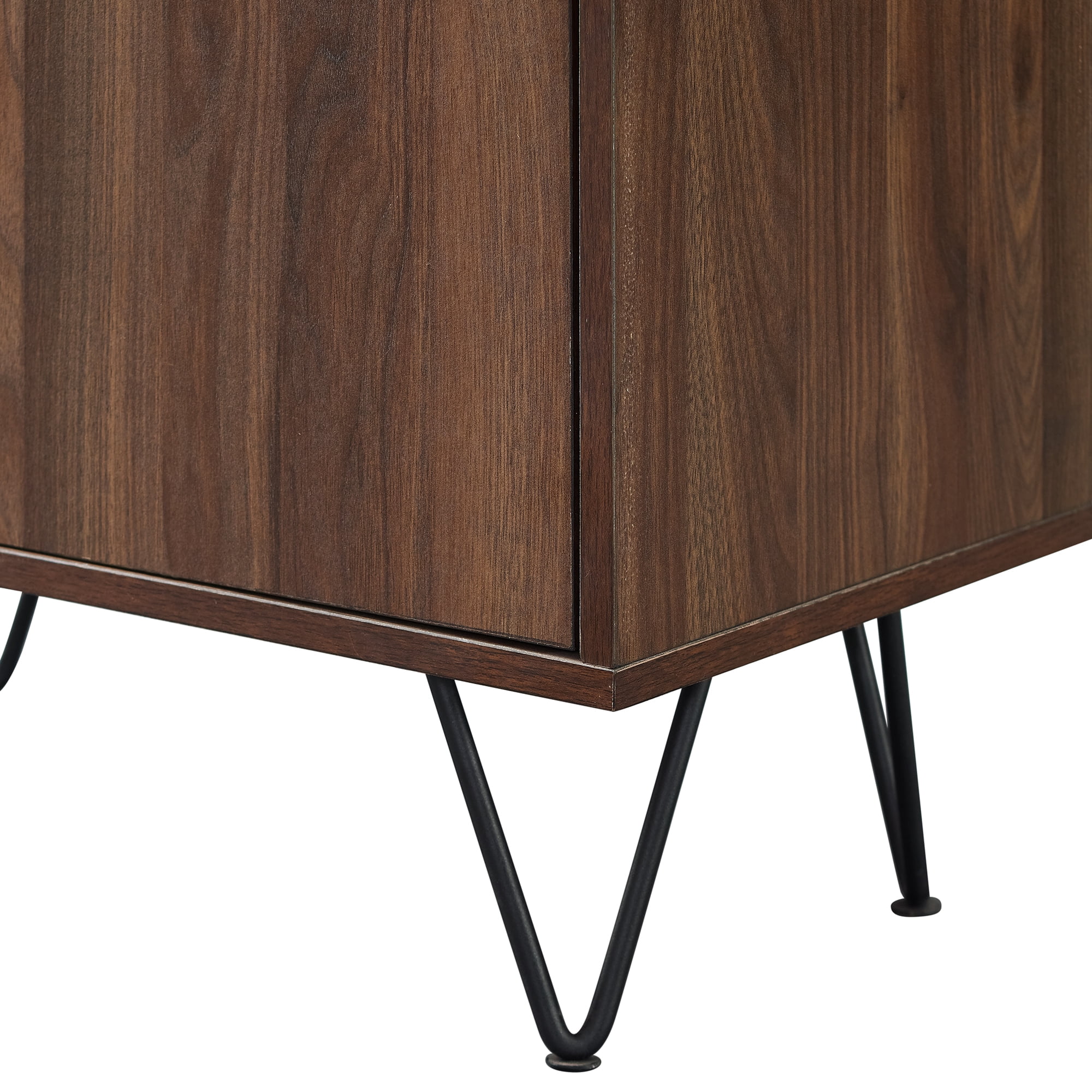 Manor Park Mid Century Modern Storage Cabinet, Dark Walnut