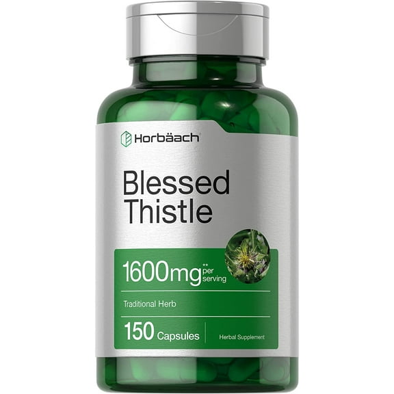 Blessed Thistle 1600 mg | 150 Capsules for Men and Women | Max Potency | by Horbaach