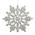 thumbnail image 1 of Vickerman M101607 Flocon de Neige Pailleté Argent 8 Po. Boîte 12-Pvc, 1 of 2