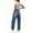 Dark Blue-track pants, variant on Wide Leg Jeans for Women High Waisted Stretchy Denim Pants Fold Hem Cropped Baggy Jeans with Pockets