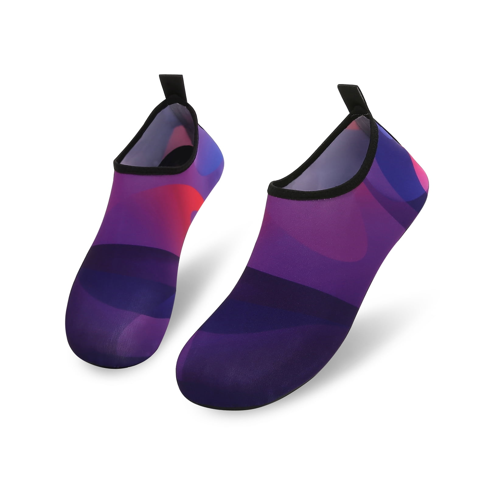 Men and Women a Slip On Barefoot Quick-Dry Beach Aqua Yoga Water Shoes (Layer/Purple, 13-14 Women/10.5-11 Men)