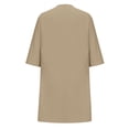 thumbnail image 4 of Birdeem Robe Longue Décontractée d'Été pour Femmes, Manches Mi-Longues en Coton et Lin, 4 of 8