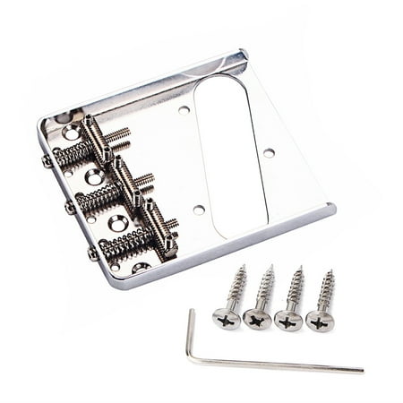 

dido Guitar Bridge Upgrade Fittings 3 Brass Saddles Screws Decorative Replaced Part Single Bridges Craftsmanship Guitars Supplies