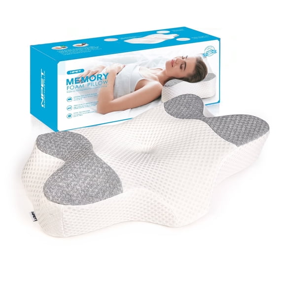 Memory Foam Cervical Pillow for Neck Pain Relief, Ergonomic Bed Pillow for Cozy Sleeping