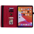 thumbnail image 3 of TECH CIRCLE Flip PU Leather Case for Samsung Galaxy Tab A9 8.7" 2023, Embossed Flower Card Slots Holders Kickstand Anti-Scratch Shockproof Business Men Women Case for Samsung Tab A9 8.7" 2023, Red, 3 of 4