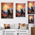thumbnail image 4 of Designart "Grizzly Bear In Ethereal Escape" Animals Bear Picture Framed Wall Art Living Room, 4 of 5