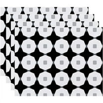 Simply Daisy Button Up Geometric Print Placemat, Set of 4