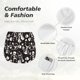 thumbnail image 4 of Balery Skeleton Pantalones cortos deportivos para mujer con forro y dos bolsillos, elásticos, para entrenamiento, gimnasio, yoga-Large, 4 of 7
