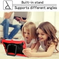 thumbnail image 5 of iPad 10.2-inch 2020/2019 Case with Soft Screen Protector, Dteck 3 in 1 Hybrid Rugged Shockproof Handle Kickstand Case with Shoulder Strap for iPad 8th Gen/iPad 7th Gen,Red+Black, 5 of 8